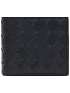 Intrecciato Bifold Half Wallet Black - BOTTEGA VENETA - BALAAN 2