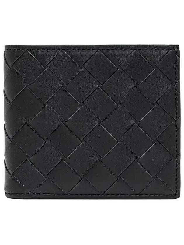 Intrecciato Bifold Half Wallet Black - BOTTEGA VENETA - BALAAN 2