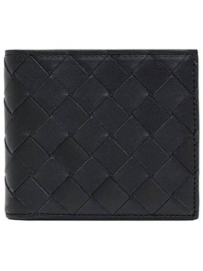 Intrecciato Bifold Half Wallet Black - BOTTEGA VENETA - BALAAN 2