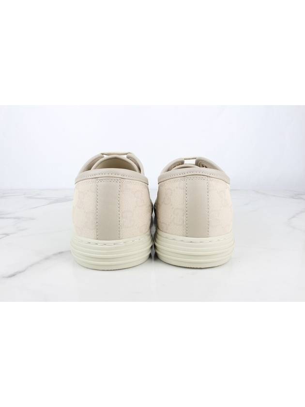 GG leather sneakers beige 9 5 285 - GUCCI - BALAAN 3