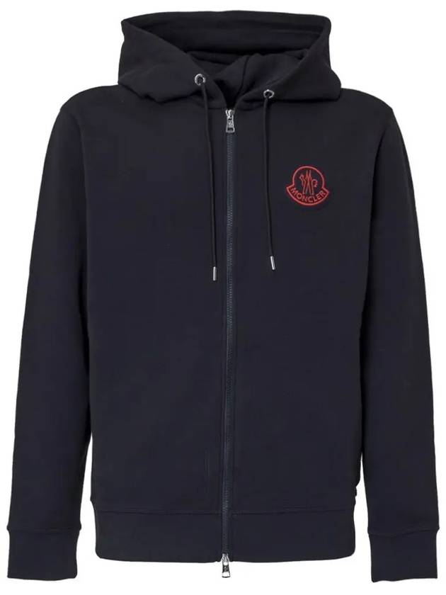 Genius Logo Hooded Zip Up Navy 8G733 00 809JY 778 - MONCLER - BALAAN 1