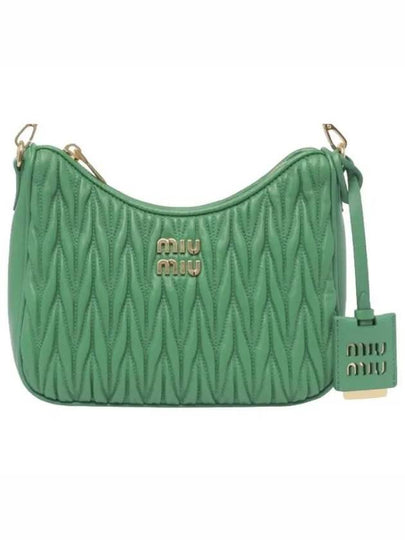 Matelasse Nappa Leather Shoulder Bag Green - MIU MIU - BALAAN 2