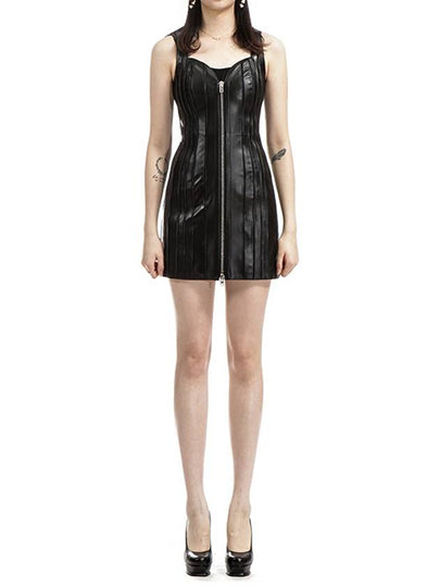 Leather Short Dress Black - GIVENCHY - BALAAN 2