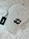 Two Dice Corduroy Low Pro Ball Cap White Sand - STUSSY - BALAAN 6