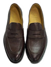 Fine Grain Calfskin Penny Loafers Brown - BRUNELLO CUCINELLI - BALAAN 6