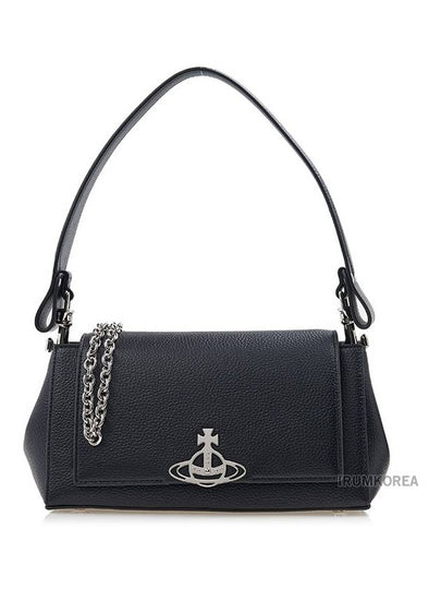 Hazel Grain Medium Shoulder Bag Black - VIVIENNE WESTWOOD - BALAAN 2