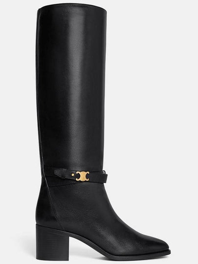 Garance Triomphe Strap Long Boots Black - CELINE - BALAAN 2