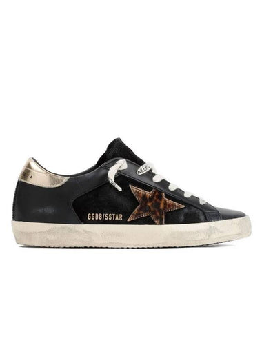 Superstar Leopard Star Low Top Sneakers Gold Black - GOLDEN GOOSE - BALAAN 1