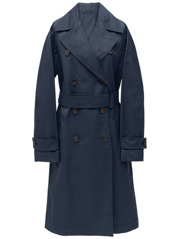 Radio RADIO Trench Coat Blue - MAX MARA - BALAAN.