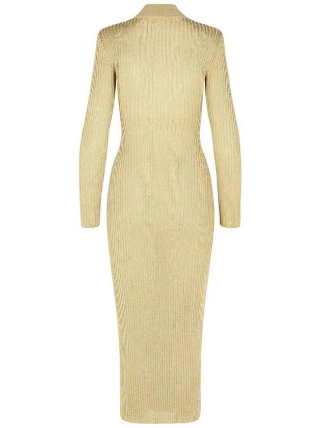 Self-Portrait 'Lurex' Dress In Beige Viscose Blend - SELF PORTRAIT - BALAAN 3