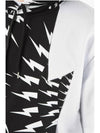 Thunder Hoodie White Black - NEIL BARRETT - BALAAN 5