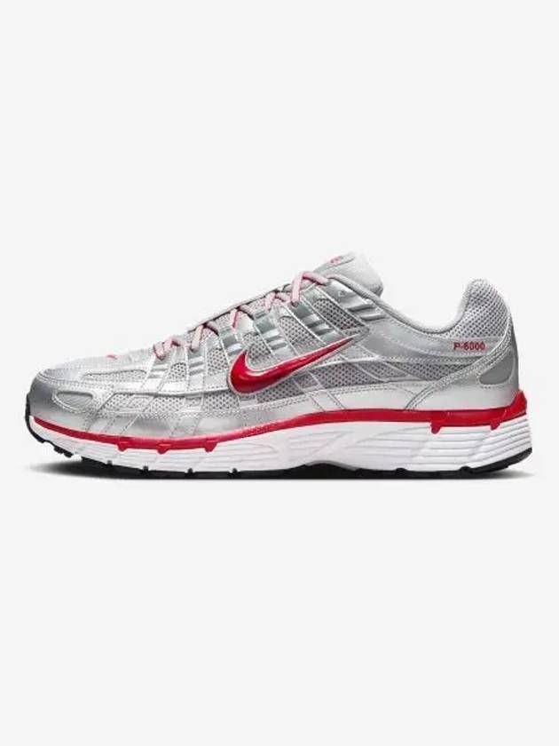 P 6000 Metallic Low Top Sneakers Metallic Silver - NIKE - BALAAN 1