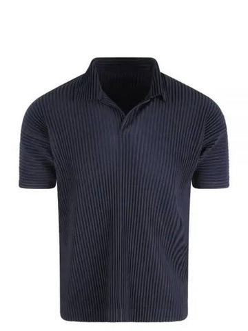 Basics Polo Shirt Navy - ISSEY MIYAKE - BALAAN 1