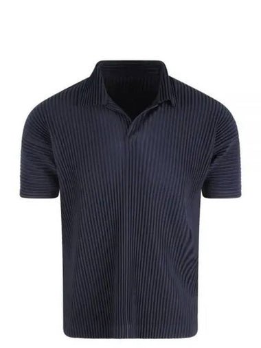 Basics Polo Shirt Navy - ISSEY MIYAKE - BALAAN 1