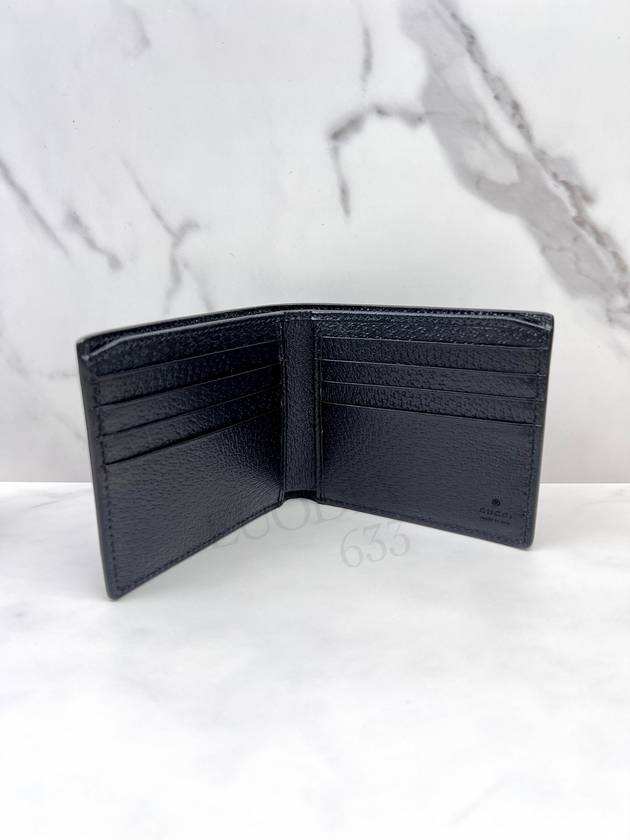 GG Marmont Leather Half Wallet Black - GUCCI - BALAAN 7