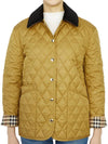 Corduroy Collar Diamond Quilted Jacket Brown - BURBERRY - BALAAN 6