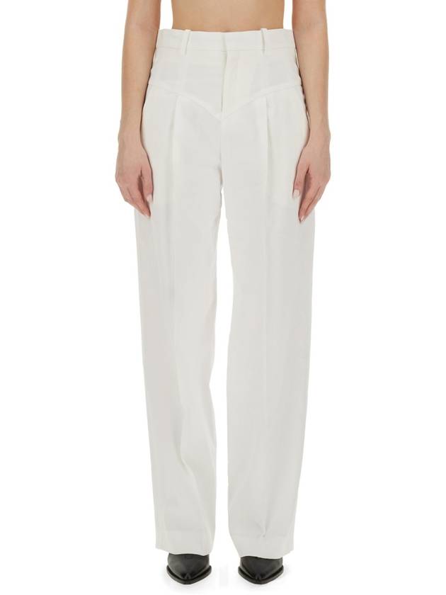 High Waist Straight Pants PA0270FBB1F04I - ISABEL MARANT - BALAAN 2