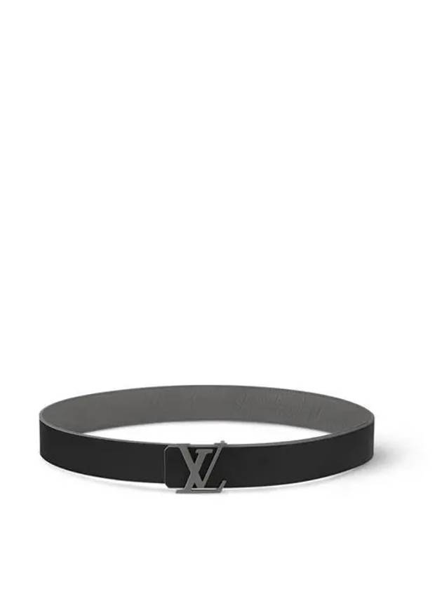 LV Taurillon 40mm Reversible Leather Belt Dark Grey - LOUIS VUITTON - BALAAN 3