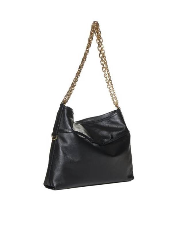 Voyou Chain Leather Shoulder Bag Black - GIVENCHY - BALAAN 4