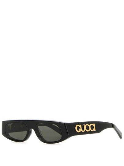 Geometric Shape Frame Sunglasses Black - GUCCI - BALAAN 2