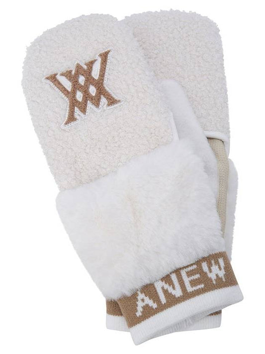 Official W CURLY GOLF GLOVES WH - ANEWGOLF - BALAAN 1