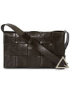 Intrecciato Triangle Buckle Cassette Cross Bag Fondente - BOTTEGA VENETA - BALAAN 1