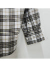 Flannel Check Button-Up Long Sleeve Shirt White Black - ACNE STUDIOS - BALAAN 10