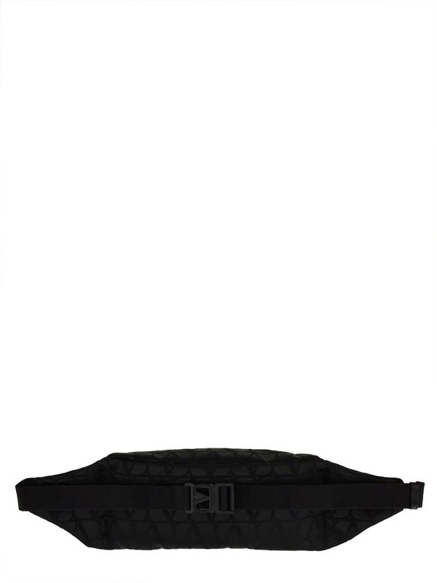 Toile Iconographe Belt Bag Black - VALENTINO - BALAAN 3