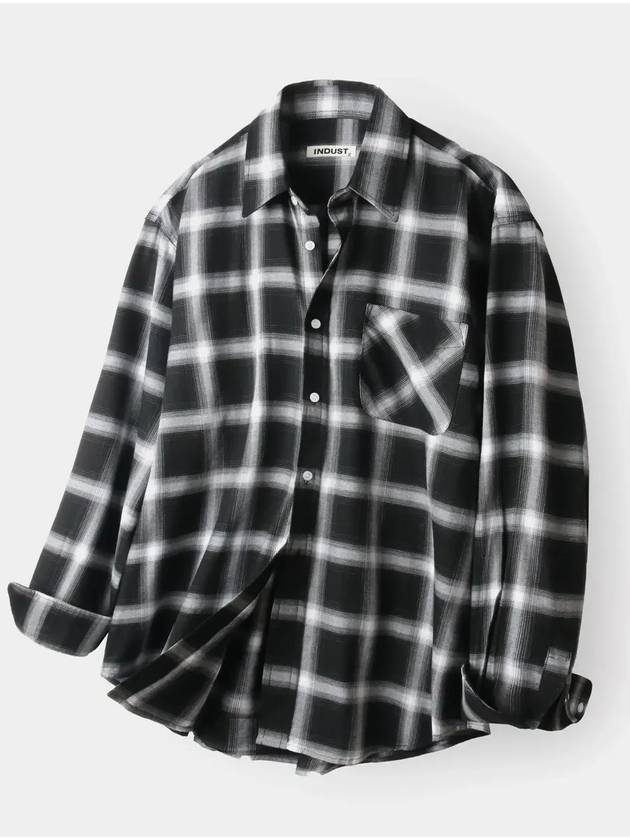 Tartan check shirt black - INDUST - BALAAN 4