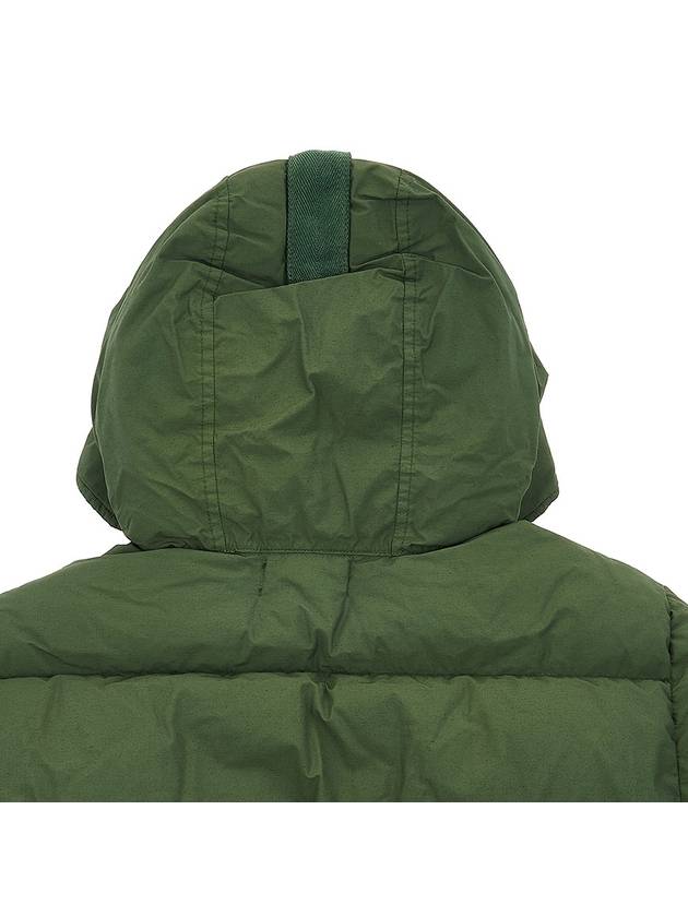 Naslan Light Watro Down Hooded Padding Olive Green - STONE ISLAND - BALAAN 10