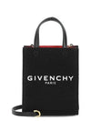 Logo Printed Vertical Mini Tote Bag Black - GIVENCHY - BALAAN 2