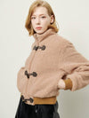 Women's Shearling Fur Jacket Beige - PRETONE - BALAAN 4