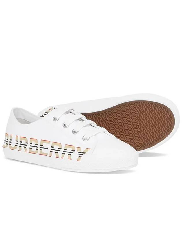 Kids Icon Stripe Logo Print Sneakers White - BURBERRY - BALAAN 2