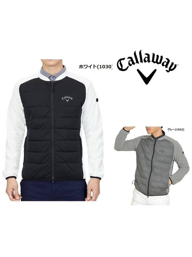 Callaway Golf Wear Star Stretch Eco Water Repellent Brushed Full Zipper Blouson C22217105 - CALLAWAY GOLF - BALAAN 1