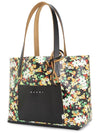 Logo Flower Tote Bag Black - MARNI - BALAAN 3