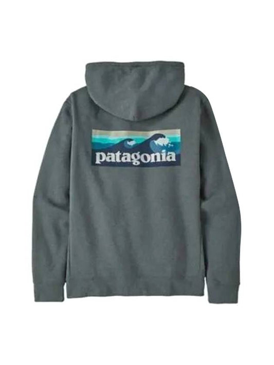 Boardshorts Logo Uprisal Hoodie Grey - PATAGONIA - BALAAN 1
