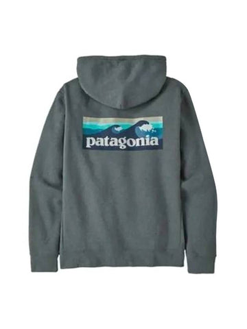 Boardshorts Logo Uprisal Hoodie Grey - PATAGONIA - BALAAN 1