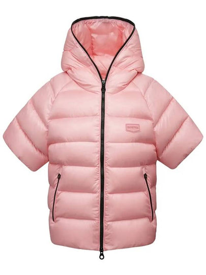 Sadalmelik Logo Patch Hooded Down Padding Pink - DUVETICA - BALAAN 2