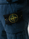 Men's Wappen Patch Cargo Straight Pants Blue - STONE ISLAND - BALAAN 6