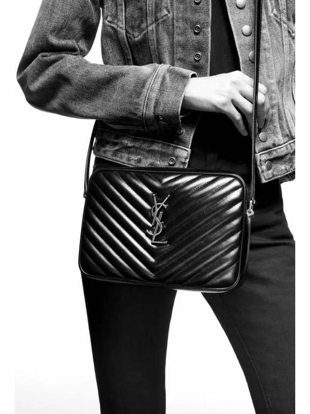 Roux Quilted Cross Bag Black - SAINT LAURENT - BALAAN 6