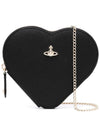 Saffiano Biogreen Heart Shoulder Bag Black - VIVIENNE WESTWOOD - BALAAN 2