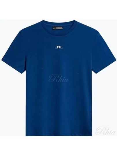 Ada Logo Short Sleeve T-Shirt Estate Blue - J.LINDEBERG - BALAAN 2