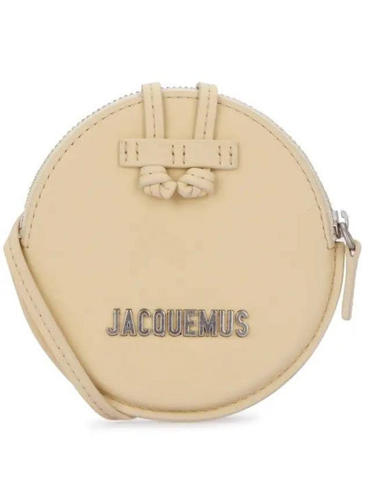 Le Picchu Circle Neck Pouch Card Wallet Beige - JACQUEMUS - BALAAN.