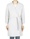 Women s Arona Virgin Wool Coat Light Gray 2429016111600 011 - MAX MARA - BALAAN 1