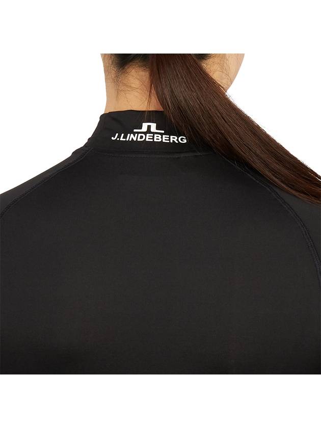 Asa Soft Compression High Neck Long Sleeve T-Shirt Black - J.LINDEBERG - BALAAN 8