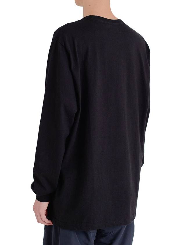 Men's Print Long Sleeve T-Shirt Black 009 - ELWKSTUDIO - BALAAN 6