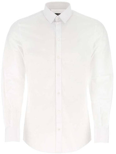 Cotton Striped Long Sleeve Shirt White - DOLCE&GABBANA - BALAAN 2