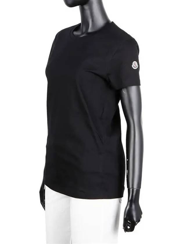 Logo Patch Jersey Cotton Short Sleeve T-Shirt Black - MONCLER - BALAAN 2