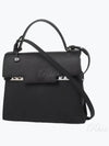 Tempete MM Crispy Calf Leather Tote Bag Black - DELVAUX - BALAAN 2