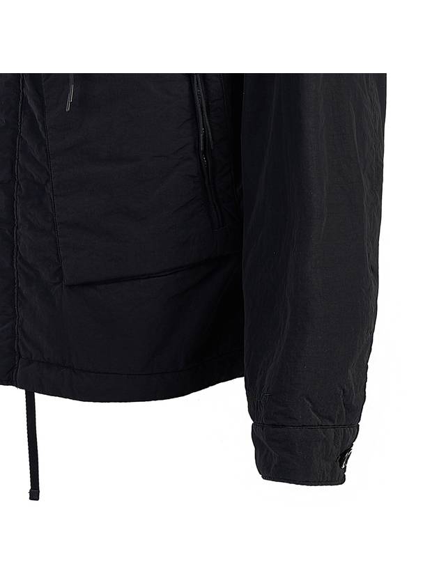 Lens Wappen Hooded Jacket Black - CP COMPANY - BALAAN 8